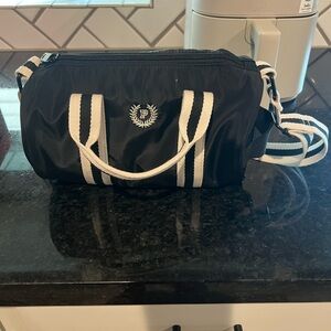 Black and White Mini Duffle Bag